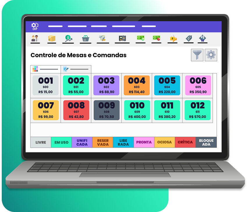 Controle de Mesas e Comandas SYSDH